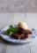 food photography of chocolate brownie with hot sauce and ice cream photographed by Amy Murrell