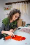 Amanda Ribbans printmaker at work in her London studio