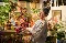 Florist arranging bouquet for XERO Love Changes Everything campaign photographed by Amy Murrell 